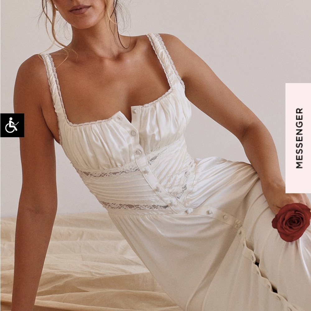 NWT House of CB Iliana real silk dress